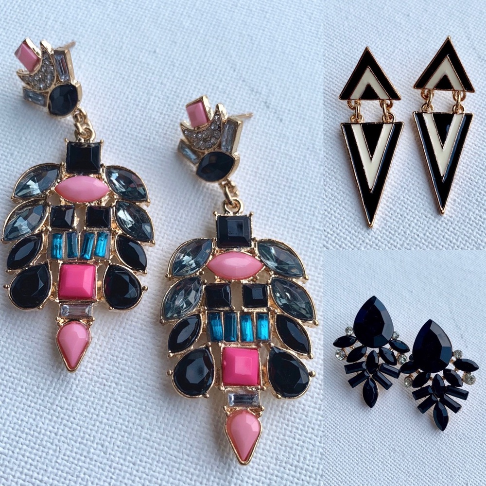 Wild Style Trio Statement Earring Bundle